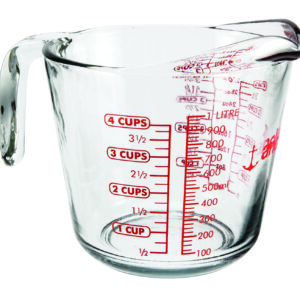 Anchor Measuring Glass, Triple Pour, 8 Ounce