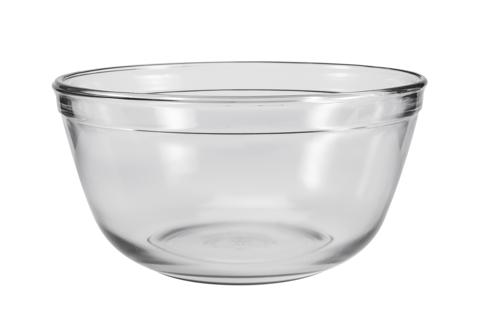 Anchor Hocking 2 Quart Glass Embossed Measurements Mixing Bowl For