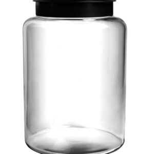 Anchor Hocking Montana Jar, Black/Clear, 1.5 Gallons