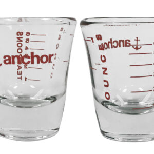 Anchor Hocking Triple Pour Embossed Glass Measuring Cup with White Lid, 8  Ounces