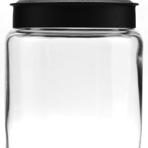 1 1/2 Quart Modern Montana Jar with Wooden Acacia Lid | 4 Pack