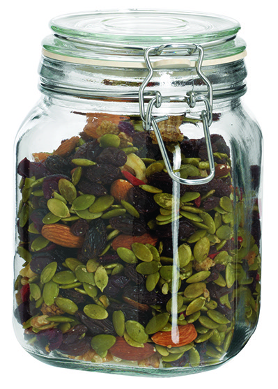 Anchor Hocking Hermes Clamp Top Jar, 17 oz