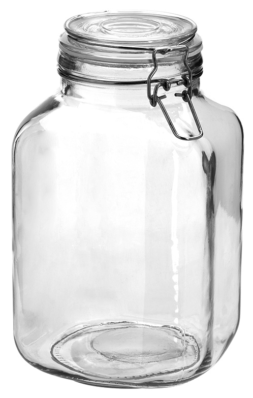 Hermes Jar - Clamp Top Lid 106 oz. - Anchor Hocking